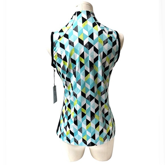 Tail‎ Women's Short Sleeve Printed 1/4 Zip Golf Polo size XS NWT (2077) - Picture 2 of 10